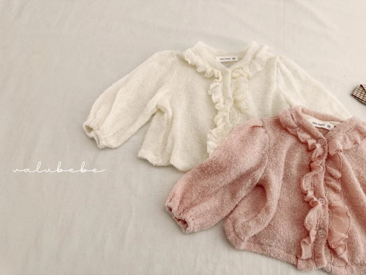 Valu Bebe - Korean Baby Fashion - #babyootd - Bebe Jane Frill Cardigan - 7