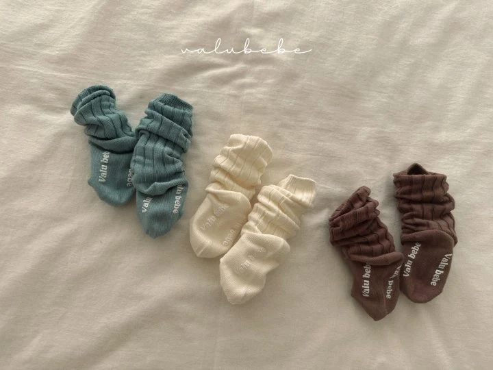 Valu Bebe - Korean Baby Fashion - #babyootd - Bebe Daily Ribbed Socks - 3