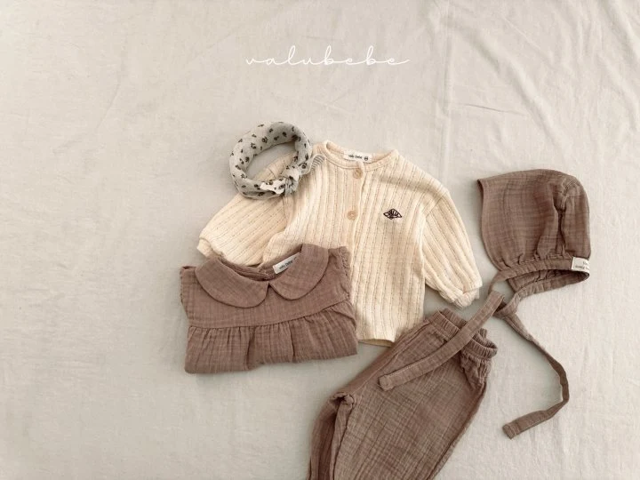 Valu Bebe - Korean Baby Fashion - #babyootd - Bebe Natural Dunka Blouse - 11