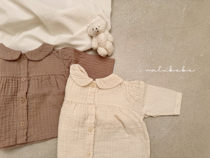 Valu Bebe - Korean Baby Fashion - #babyootd - Kids Natural Dunka Blouse - 10