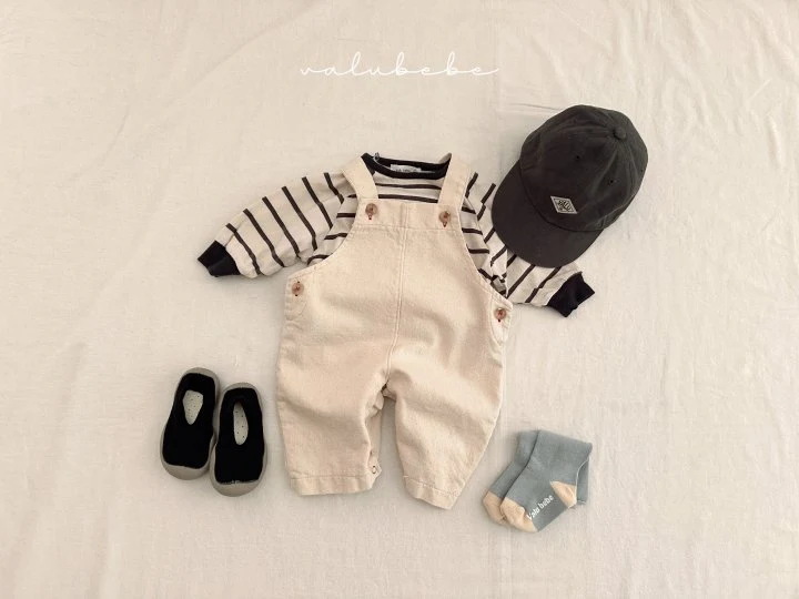 Valu Bebe - Korean Baby Fashion - #babyootd - Kids Smile Stripe Tee - 3