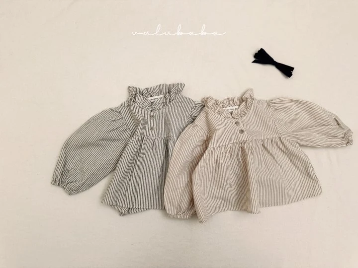 Valu Bebe - Korean Baby Fashion - #babyoutfit - Karan Frill Blouse (Bebe) - 5