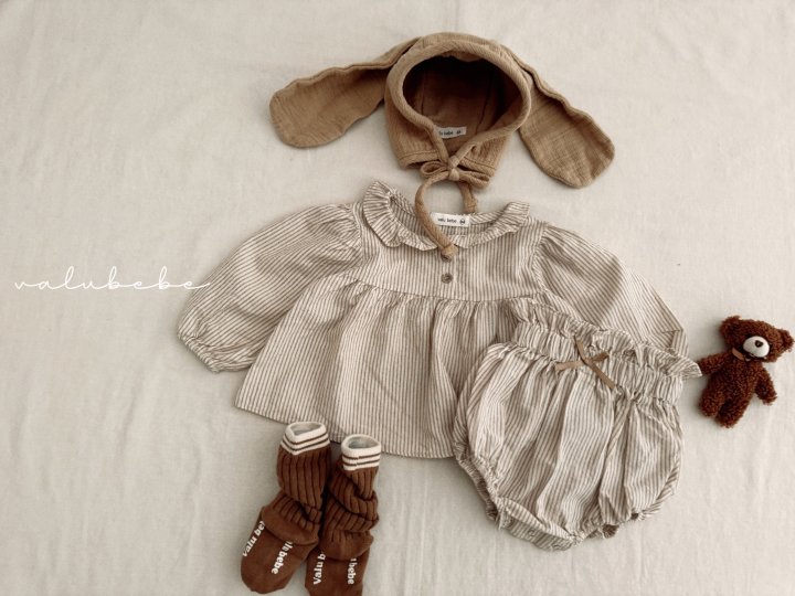 Valu Bebe - Korean Baby Fashion - #babyoutfit - Karan Frill Blouse (Bebe) - 6