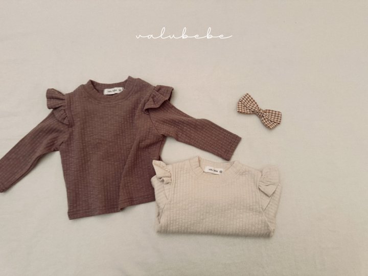 Valu Bebe - Korean Baby Fashion - #babyoutfit - Frill Wing Tee (Bebe) - 9