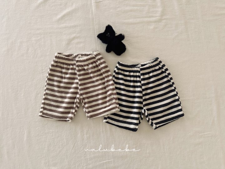 Valu Bebe - Korean Baby Fashion - #babyootd - Terry Stripe Pants (Bebe) - 4