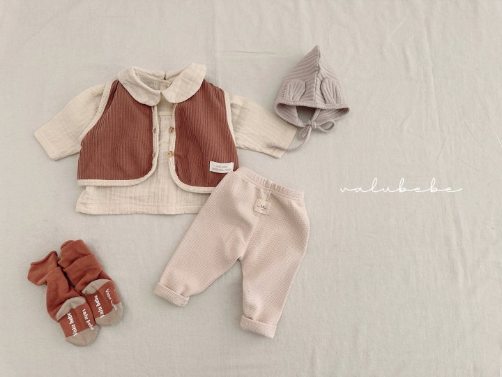 Valu Bebe - Korean Baby Fashion - #babyoutfit - Tiny Waffle Pants (Bebe) - 3