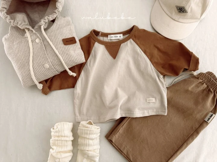 Valu Bebe - Korean Baby Fashion - #babyoutfit - Triangular Raglan Tee (Bebe) - 12