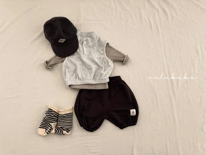 Valu Bebe - Korean Baby Fashion - #babyoutfit - Bebe By Stripe Tee  - 2