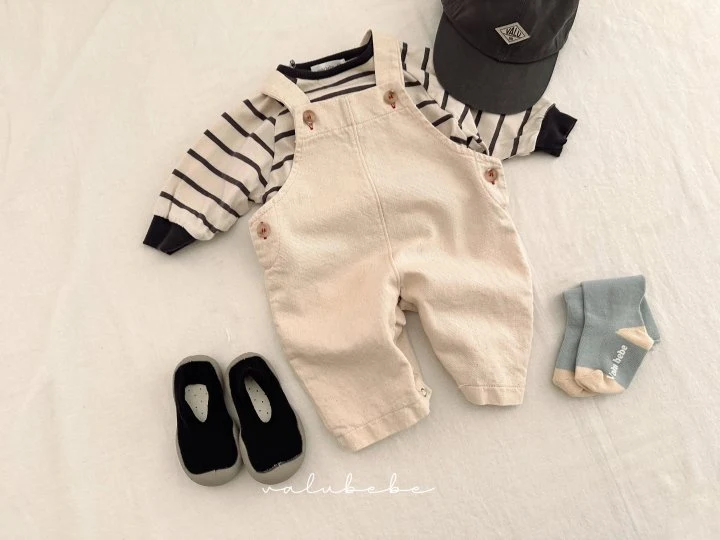 Valu Bebe - Korean Baby Fashion - #babyoutfit - Kids Stitched Overalls Suit - 4