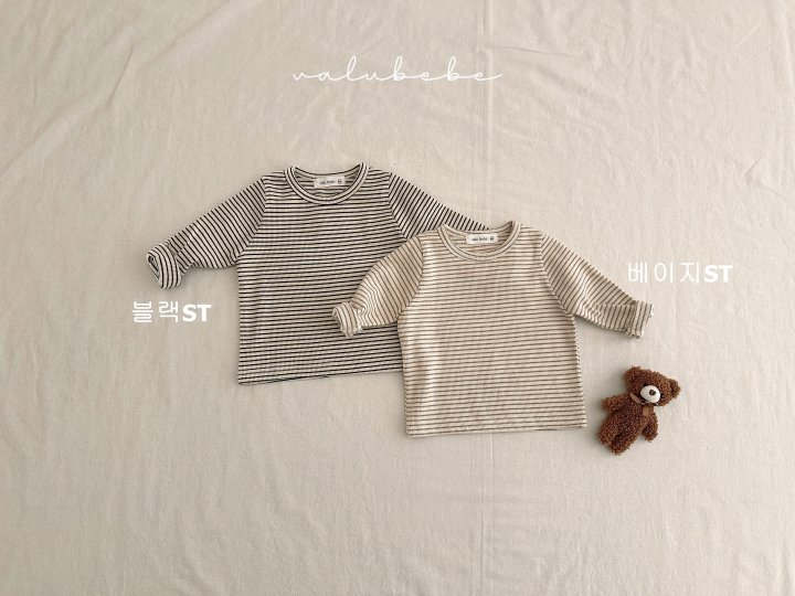 Valu Bebe - Korean Baby Fashion - #babyoutfit - Bebe By Stripe Tee  - 4