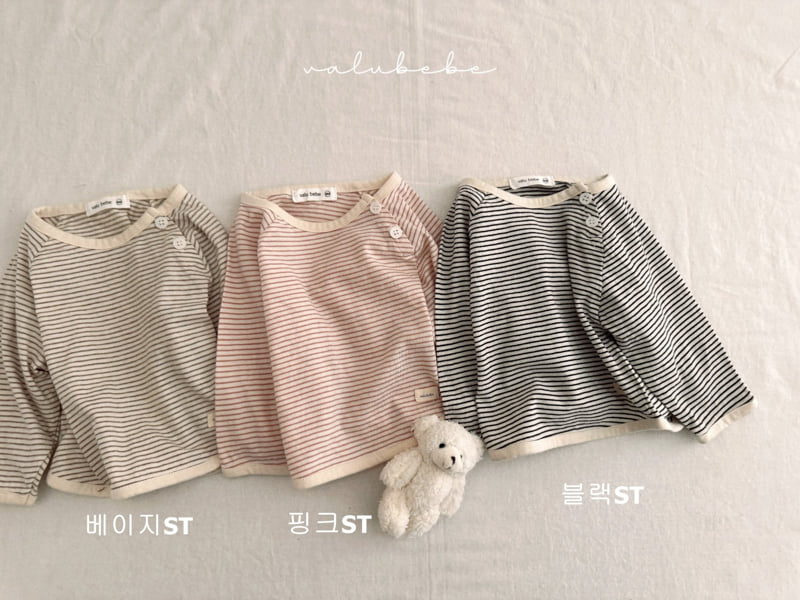 Valu Bebe - Korean Baby Fashion - #babywear - Bebe ST Side Button Tee 3 - 12