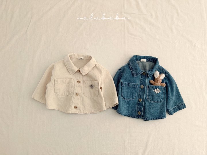 Valu Bebe - Korean Baby Fashion - #onlinebabyshop - Wappen Point Shirt Jacket (Kids) - 3