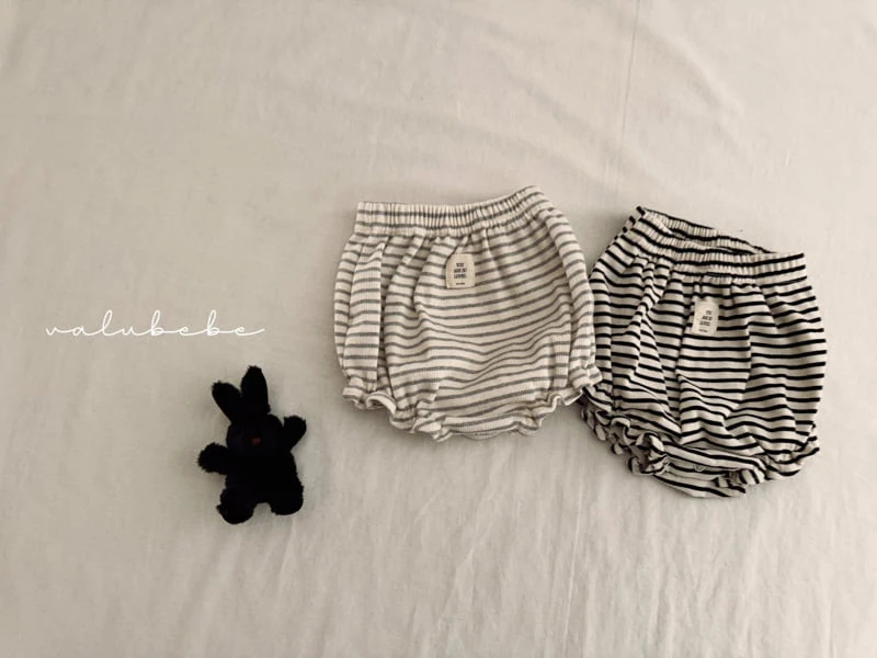 Valu Bebe - Korean Baby Fashion - #onlinebabyshop - Bebe Veronica Stripe Bloomer - 12