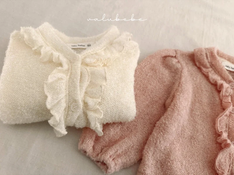 Valu Bebe - Korean Baby Fashion - #onlinebabyshop - Bebe Jane Frill Cardigan - 12