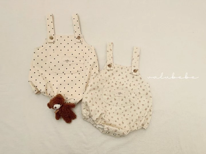 Valu Bebe - Korean Baby Fashion - #smilingbaby - Poipoi Suspenders Suit (Bebe) - 5