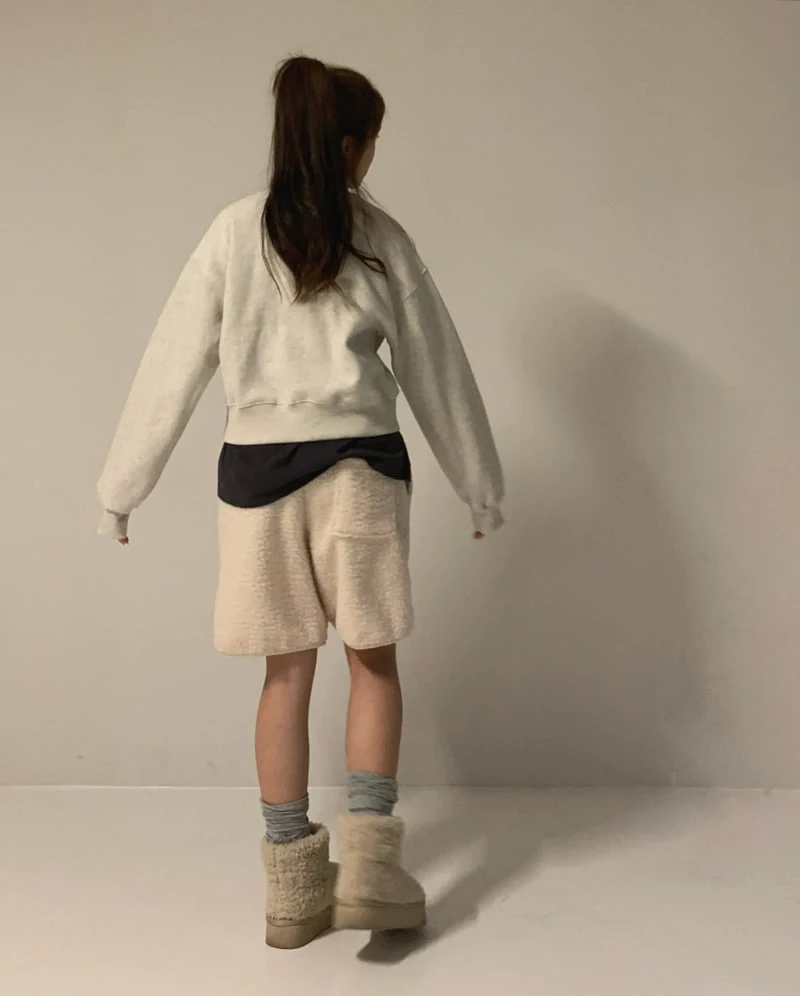 Via - Korean Women Fashion - #womensfashion - Fleece Short Pants - 8