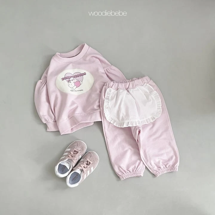 Woodie - Korean Baby Fashion - #babyboutique - Macaroon Top Bottom Set - 9