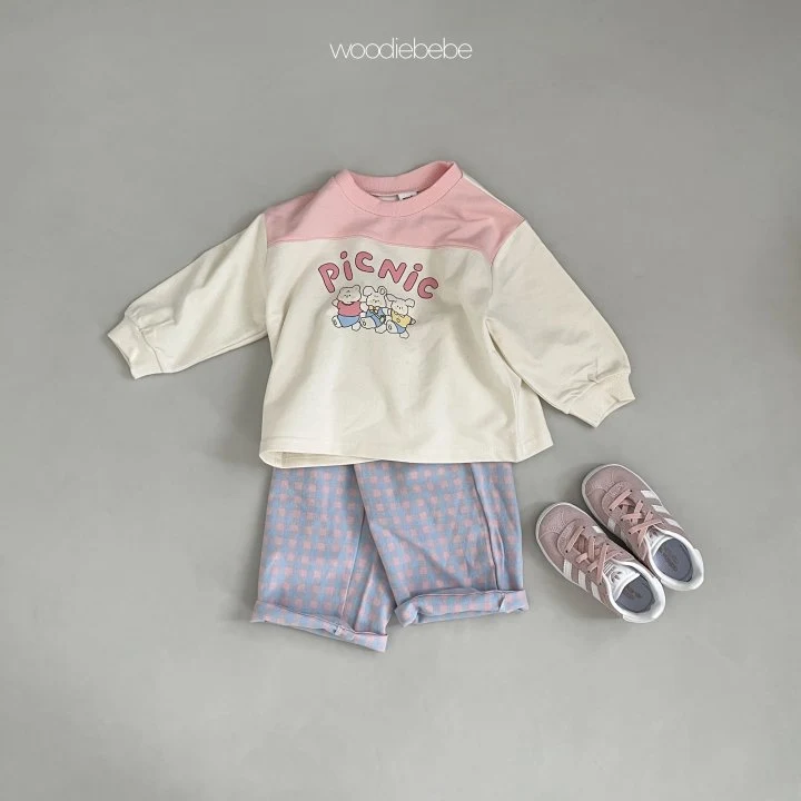 Woodie - Korean Baby Fashion - #babyboutique - Picnic Top Bottom Set - 7