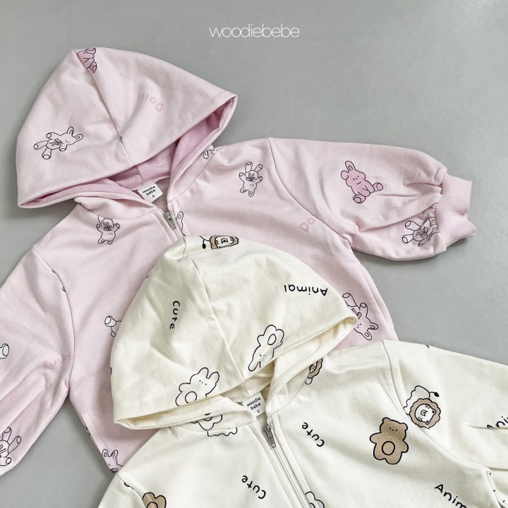 Woodie - Korean Baby Fashion - #babyboutiqueclothing - Mini Hooded Jumper - 3