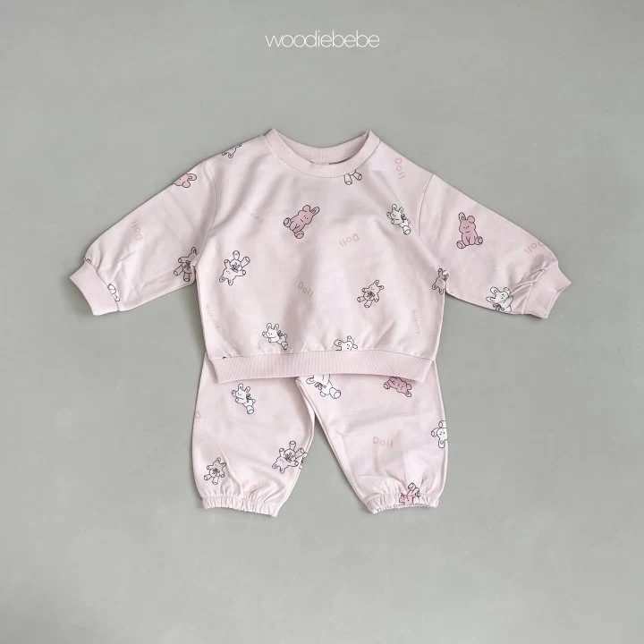 Woodie - Korean Baby Fashion - #babyclothing - Mini Top Bottom Set - 6