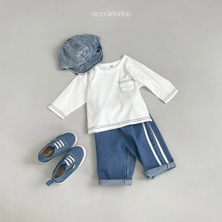 Woodie - Korean Baby Fashion - #babyfashion - Straight Denim Pants - 12