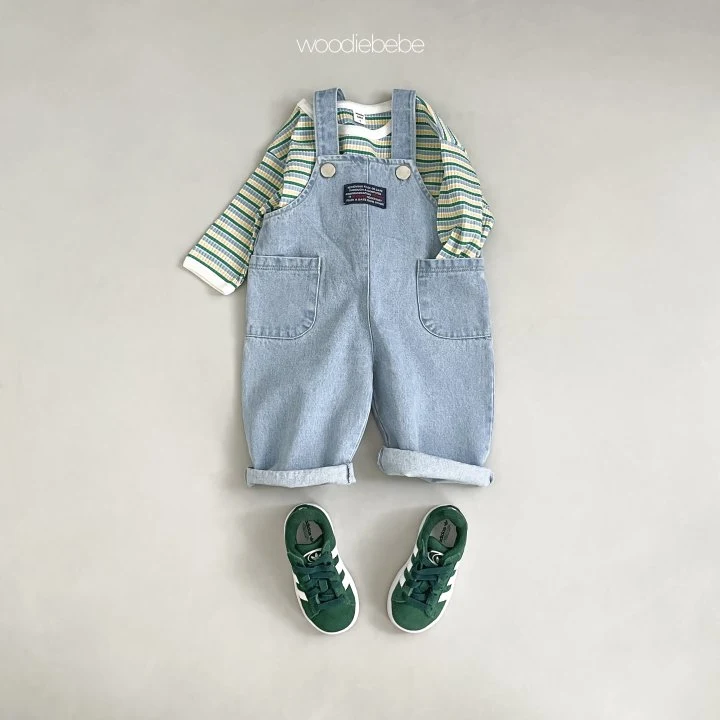 Woodie - Korean Baby Fashion - #babyfashion - Denim Overalls - 11