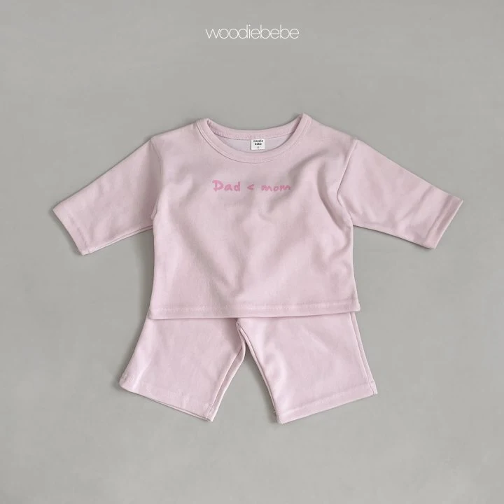 Woodie - Korean Baby Fashion - #babyfashion - Spring Uni Top Bottom Set - 4