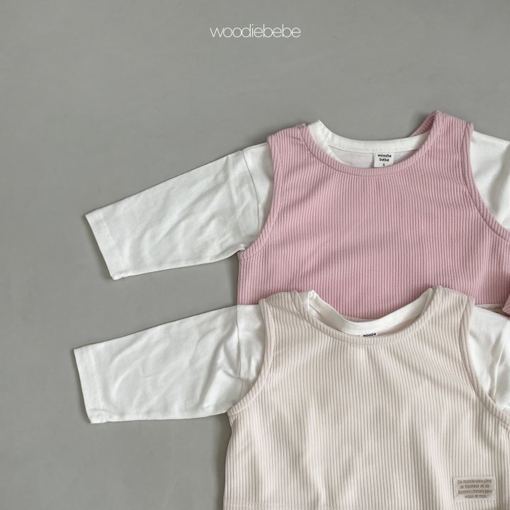 Woodie - Korean Baby Fashion - #babygirlfashion - Sky Top Bottom Set - 3