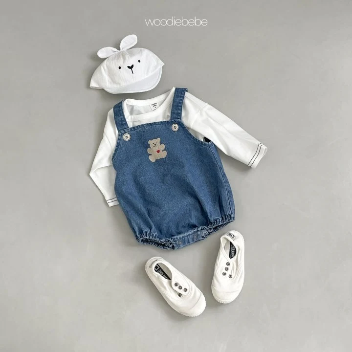 Woodie - Korean Baby Fashion - #babyoninstagram - Heart Bear Suit - 7