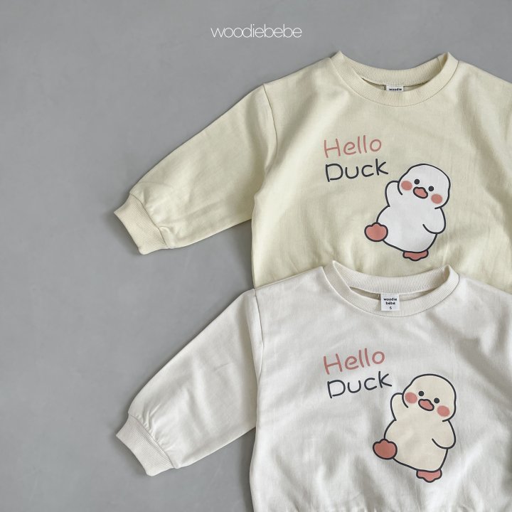 Woodie - Korean Baby Fashion - #babyoninstagram - Hello Top Bottom Set - 3