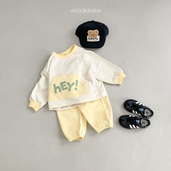 Woodie - Korean Baby Fashion - #babyootd - Hey Top Bottom Set - 7