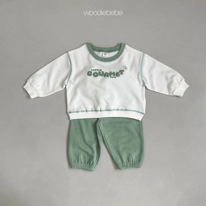 Woodie - Korean Baby Fashion - #babyootd - Pretzel Top Bottom Set - 5