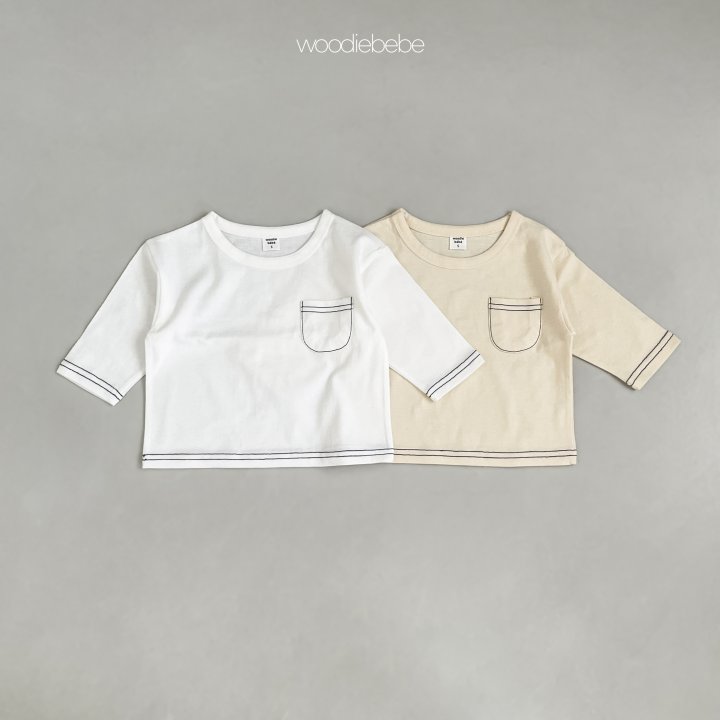 Woodie - Korean Baby Fashion - #babyoutfit - Basic tee - 2