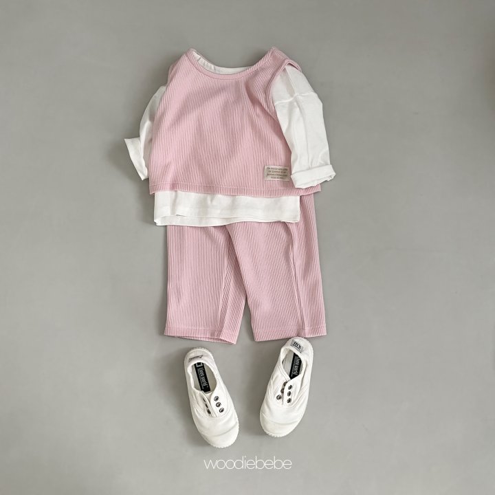 Woodie - Korean Baby Fashion - #babyoutfit - Sky Top Bottom Set - 7