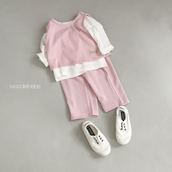 Woodie - Korean Baby Fashion - #babyoutfit - Sky Top Bottom Set - 8