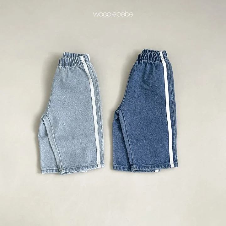 Woodie - Korean Baby Fashion - #babywear - Straight Denim Pants - 5