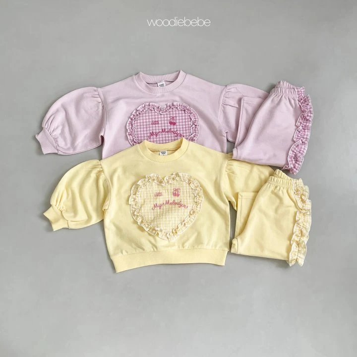 Woodie - Korean Baby Fashion - #babywear - Melody Top Bottom Set - 2