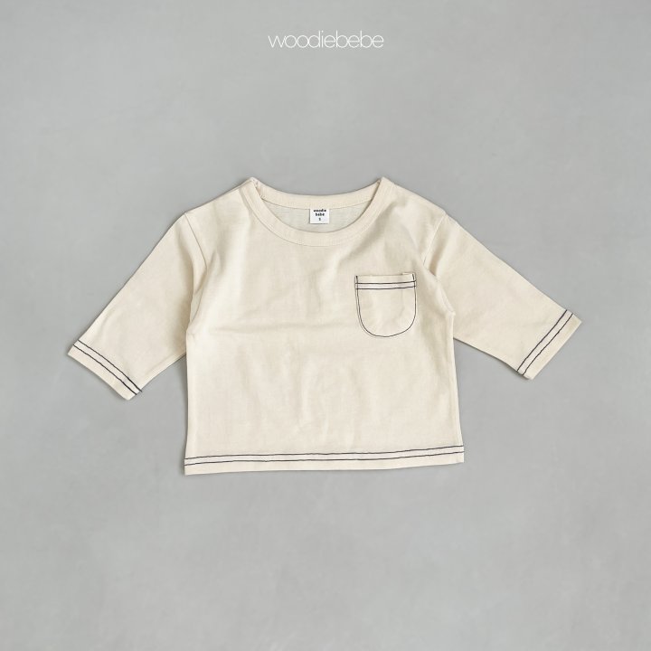 Woodie - Korean Baby Fashion - #babywear - Basic tee - 4