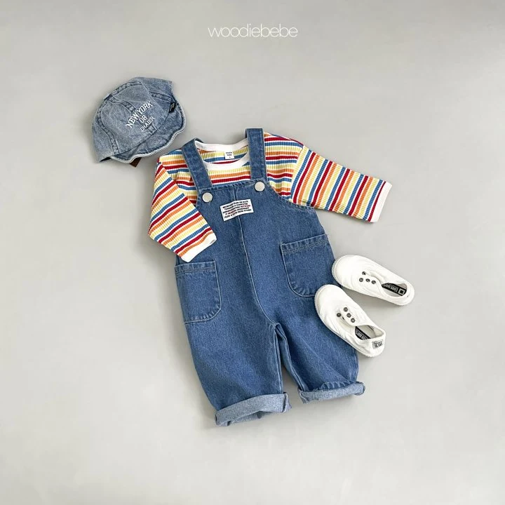 Woodie - Korean Baby Fashion - #onlinebabyshop - Denim Overalls - 6