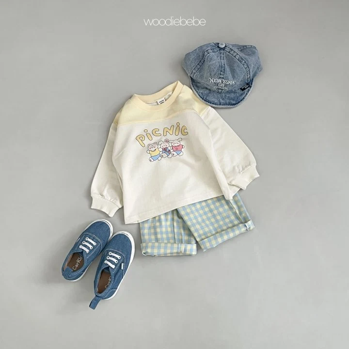 Woodie - Korean Baby Fashion - #onlinebabyshop - Picnic Top Bottom Set - 6