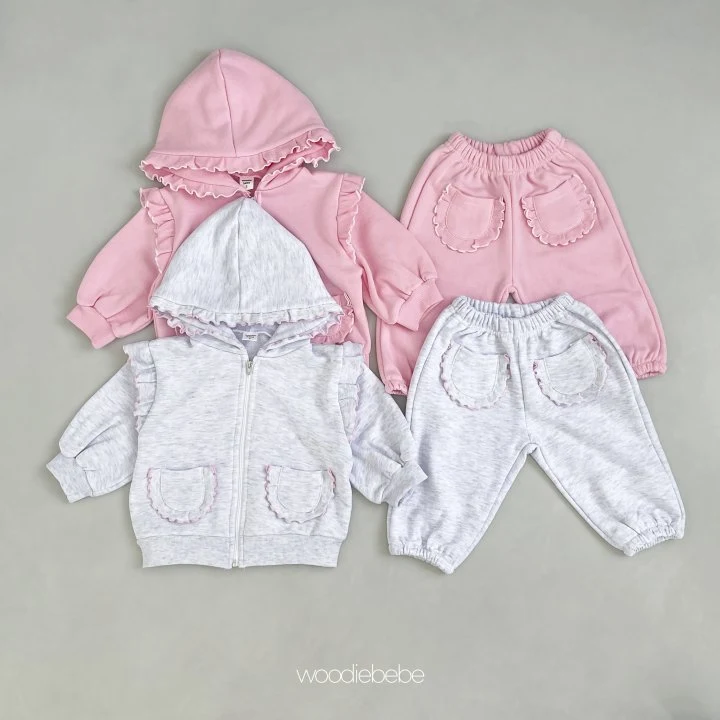 Woodie - Korean Baby Fashion - #onlinebabyshop - Dorothy Top Bottom Set - 3