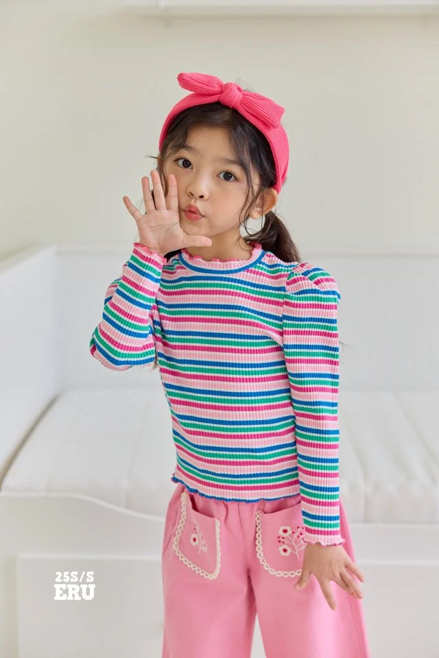 e.ru - Korean Children Fashion - #Kfashion4kids - Stripe Macaron Tee - 2