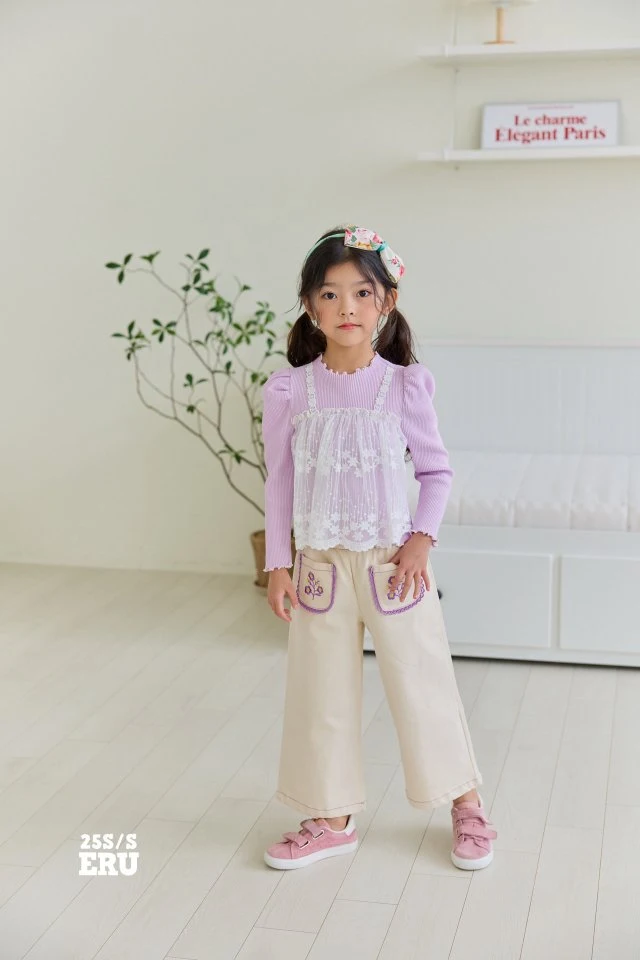 e.ru - Korean Children Fashion - #childofig - Mello Wide Pants - 3