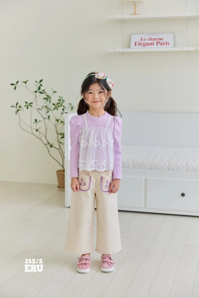 e.ru - Korean Children Fashion - #childofig - Mello Wide Pants - 4