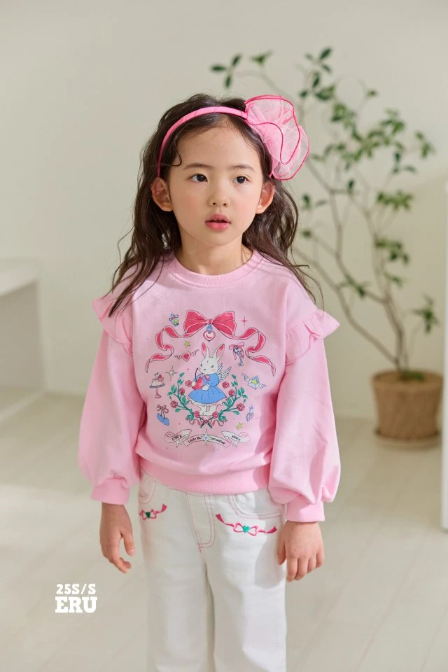 e.ru - Korean Children Fashion - #childrensboutique - Ribbon Rabbit Tee - 3