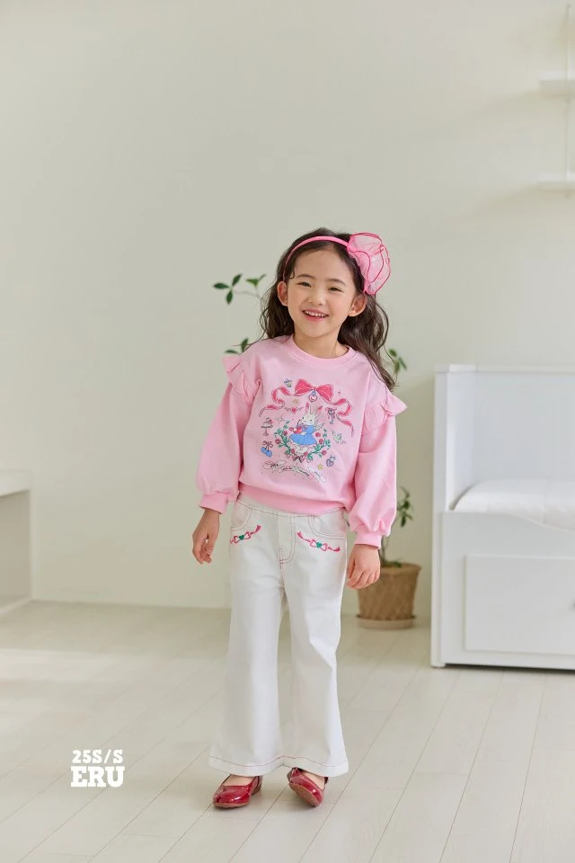 e.ru - Korean Children Fashion - #childrensboutique - Ribbon Rabbit Tee - 4