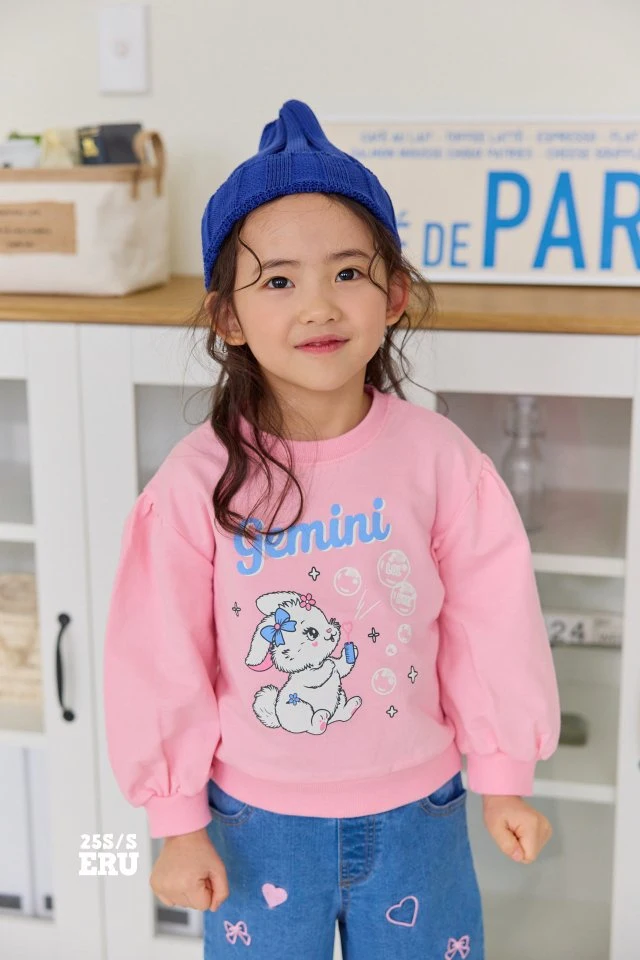 e.ru - Korean Children Fashion - #designkidswear - Bubble Rabbit Tee - 2