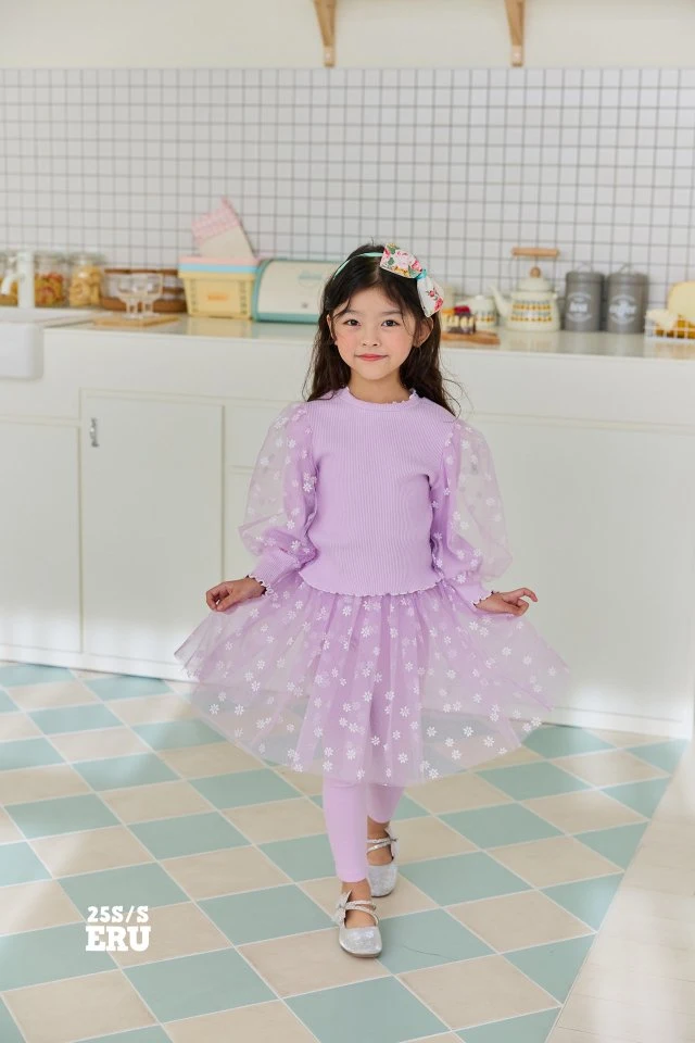 e.ru - Korean Children Fashion - #fashionkids - Flower Skirt Leggings