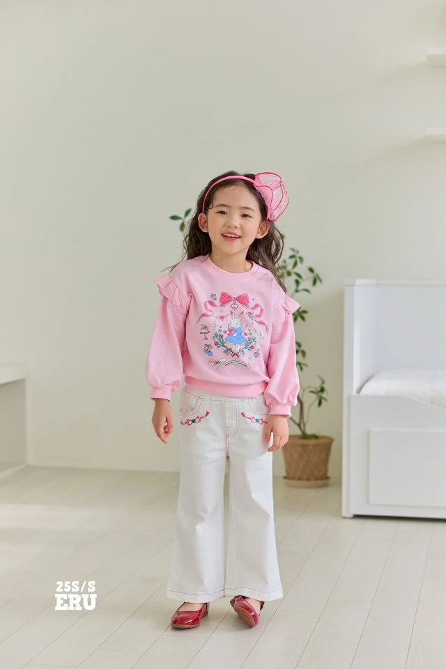 e.ru - Korean Children Fashion - #kidsshorts - Ribbon Rabbit Tee - 7