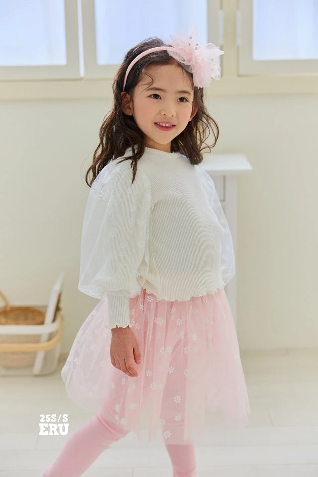 e.ru - Korean Children Fashion - #magicofchildhood - Flower Skirt Leggings - 7